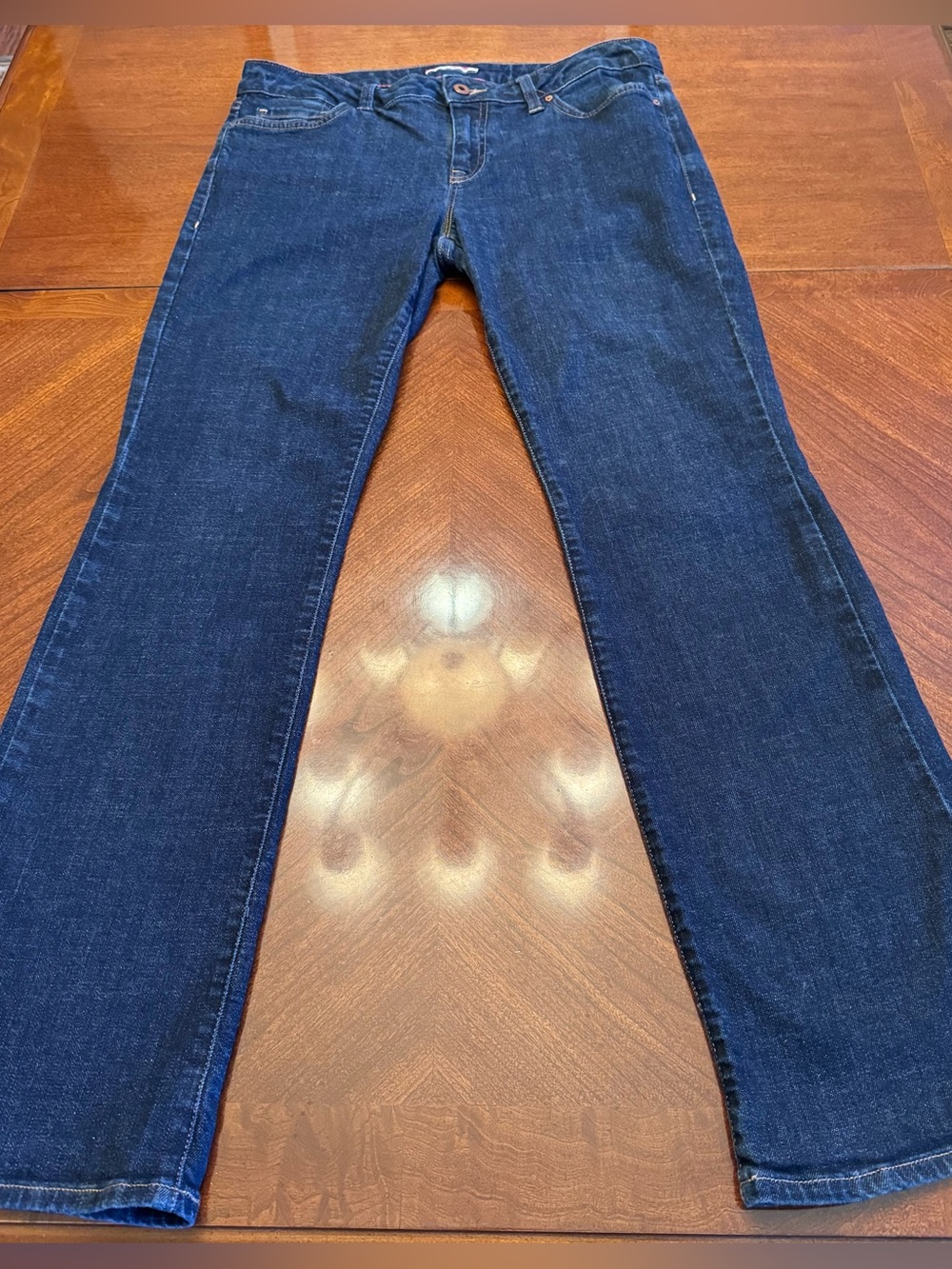 Tommy Hilfiger Jeans 98% Cotton Dark Blue Bootcut Jeans Size - 10